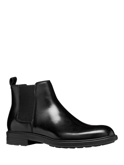 Geox Walk Pleasure Wide Fit Leather Chelsea Boots - view 2, Black
