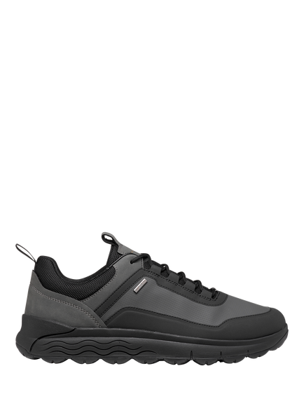 Geox Spherica 4X4 ABX Waterproof Lace Up Trainers, Stone/Anthracite, Stone/Anthracite