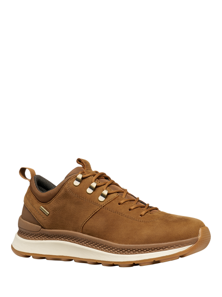 Geox Spherica Actif X2 ABX Leather Waterproof Lace Up Trainers, Nut - view 2, Nut
