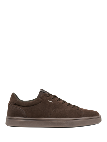 Geox Baltmoore Suede Lace Up Trainers, Chocolate, Chocolate