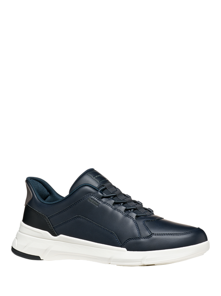 Geox Vittour Plus Lace Up Trainers, Dark Navy - view 2, Dark Navy