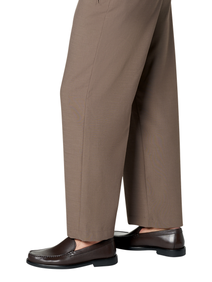 Geox Recanati Leather Loafers - view 2, Coffee