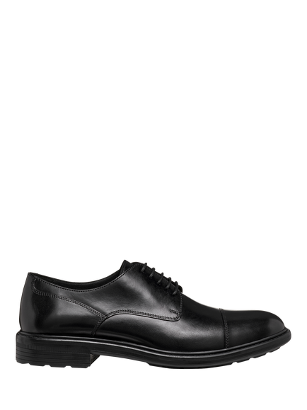 Geox Walk Pleasure B Wide Fit Leather Lace Up Oxford Shoes, Black, Black