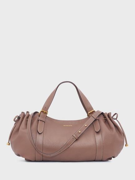 Gerard Darel Le 24H Leather Shoulder Bag, Taupe