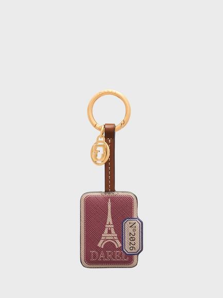 Gerard Darel Eiffel Tower Keyring, Multi, Multicolor