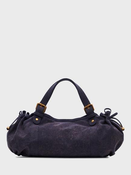 Gerard Darel 24H Cotton Grab Bag, Blackcurrant - view 2, Blackcurrant
