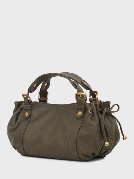 Gerard Darel 12H Leather Grab Bag, Khaki - view 2, Khaki