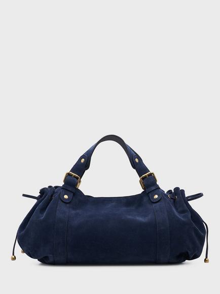 Gerard Darel 24H Suede Shoulder Bag, Ink, Ink