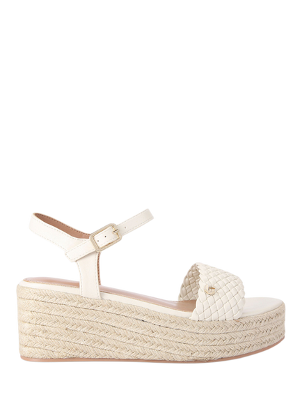 Carvela Treccia Flatform Sandals, White, White