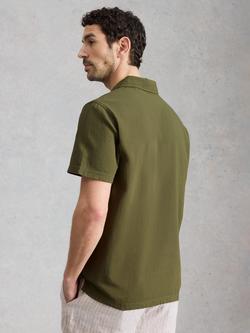 White Stuff Anderby Cotton Polo Shirt - view 2, Khaki