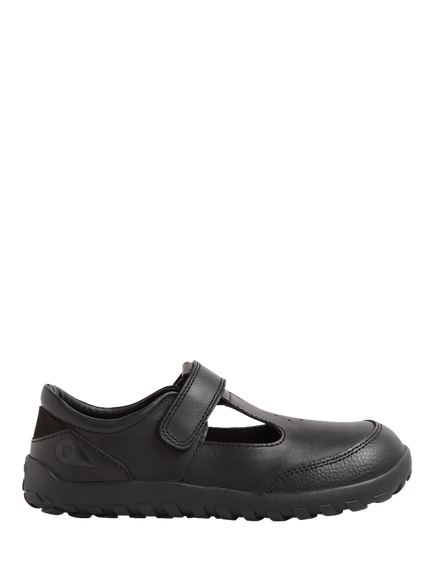 Bobux Kids' Becky Leather T-Bar School Shoes, Black, Black