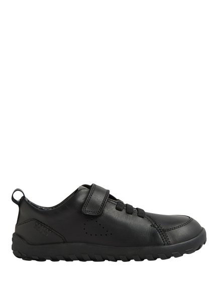 Bobux Kids' Prime Leather Barefoot Trainer Shoes, Black, Black