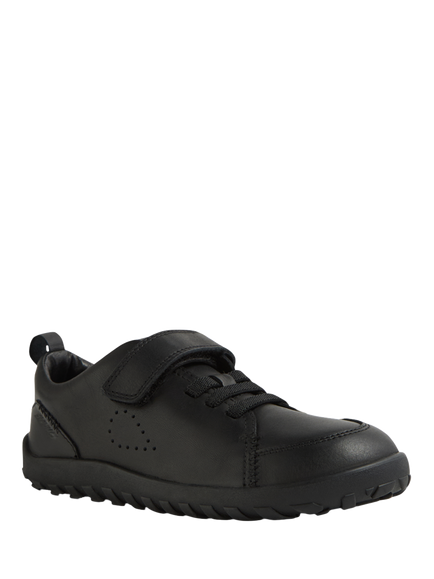 Bobux Kids' Prime Leather Barefoot Trainer Shoes, Black - view 2, Black