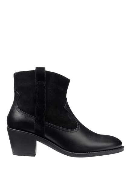 Hotter Colorado Leather Ankle Boots, Black, Black