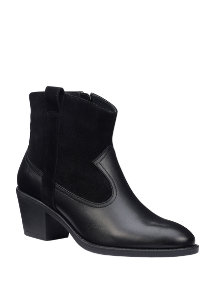 Hotter Colorado Leather Ankle Boots, Black - view 2, Black
