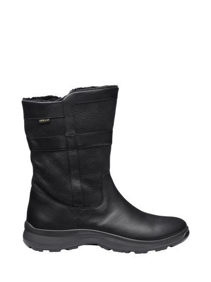 Hotter Frontier WP Waterproof Nubuck Calf Boots, Black, Black