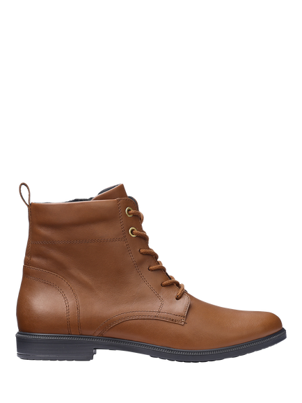 Hotter Surrey II Wide Fit Classic Leather Ankle Boots, Rich Tan, Rich Tan