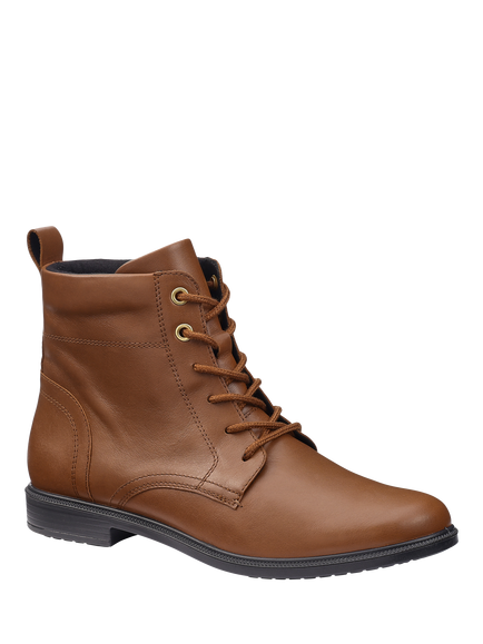 Hotter Surrey II Wide Fit Classic Leather Ankle Boots, Rich Tan - view 2, Rich Tan