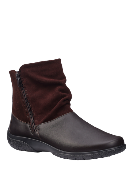 Hotter Whisper Slouch Ankle Boots, Chocolate - view 2, Chocolate