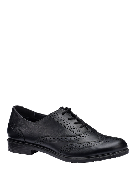 Hotter Echo Smart Leather Brogues - view 2, Black