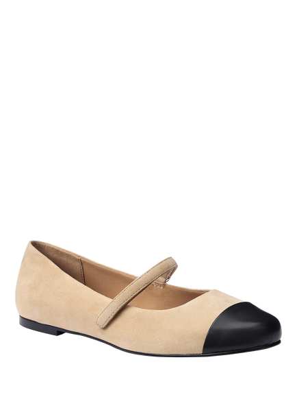 Hotter Sigrid Smart Mary Janes - view 2, Camel/Black