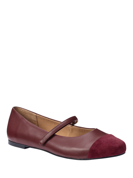 Hotter Sigrid Smart Mary Janes - view 2, Maroon
