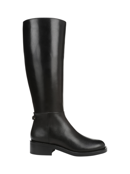 Sam Edelman Milla Leather Knee High Boots, Black