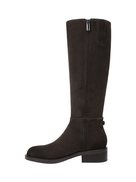 Sam Edelman Milla Suede Knee High Boots, Dark Brownstone - view 2, Dark Brownstone