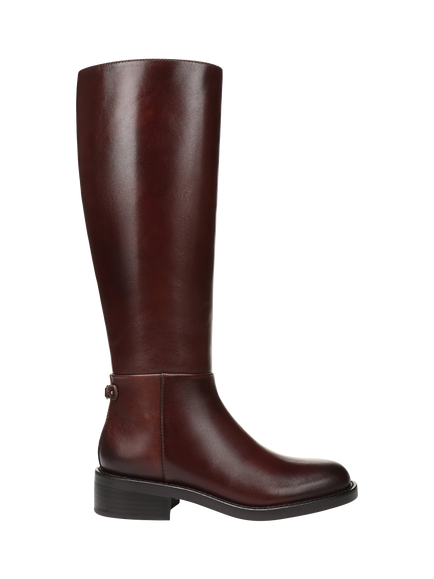 Sam Edelman Milla Leather Knee High Boots, Dark Brown