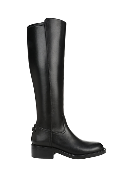 Sam Edelman Misty Knee High Leather Blend Boots, Black, Black