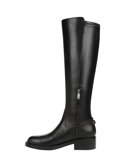 Sam Edelman Misty Knee High Leather Blend Boots, Black - view 2, Black