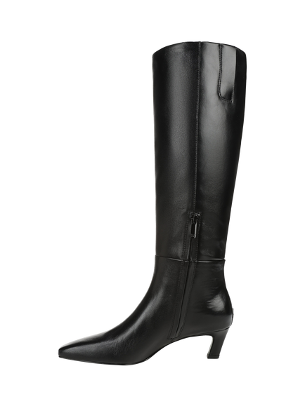Sam Edelman Perla Knee High Leather Boots, Black - view 2, Black