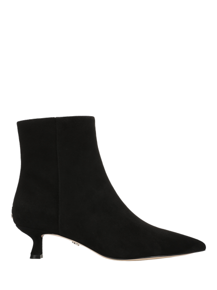Sam Edelman Ryla Suede Kitten Heel Ankle Boots, Black, Black