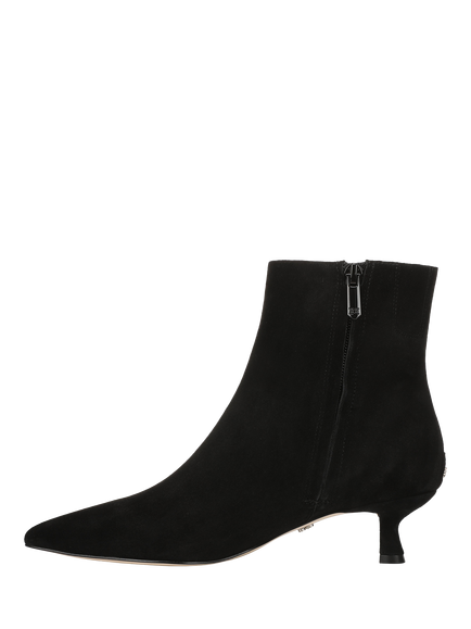Sam Edelman Ryla Suede Kitten Heel Ankle Boots, Black - view 2, Black
