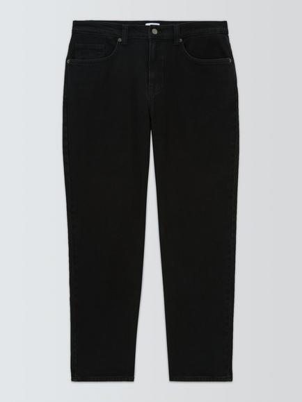 John Lewis Regular Fit Denim Jeans, Black, Black