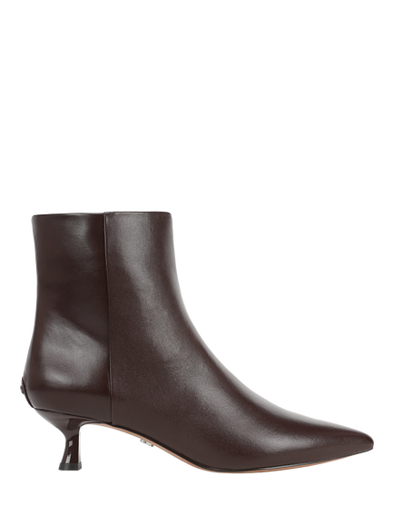 Sam Edelman Ryla Leather Kitten Heel Ankle Boots, Spiced Pecan, Spiced Pecan