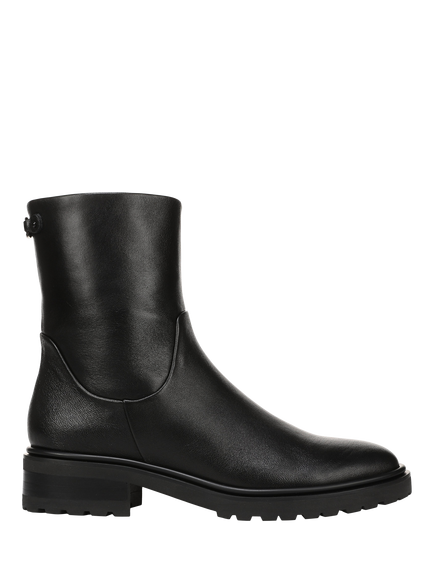 Sam Edelman Sky Leather Ankle Boots, Black, Black