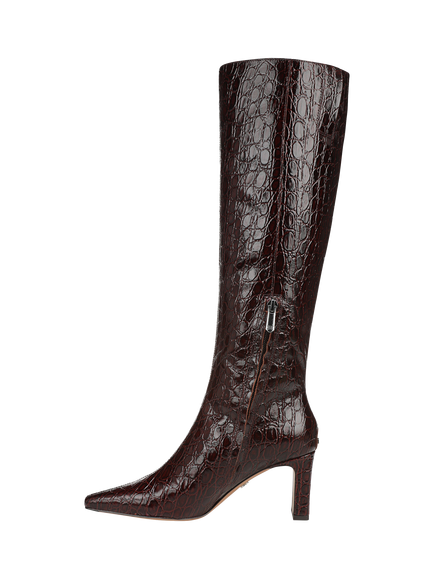 Sam Edelman Sylvia 2 Leather Knee High Boots, Merlot - view 2, Merlot