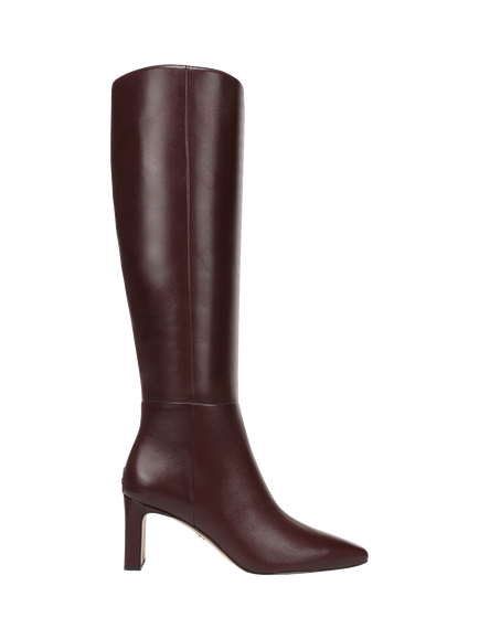Sam Edelman Sylvia Leather Knee High Boots, French Burgundy, French Burgundy