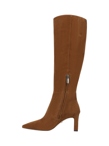 Sam Edelman Sylvia Suede Knee High Boots, Warm Nutmeg - view 2, Warm Nutmeg