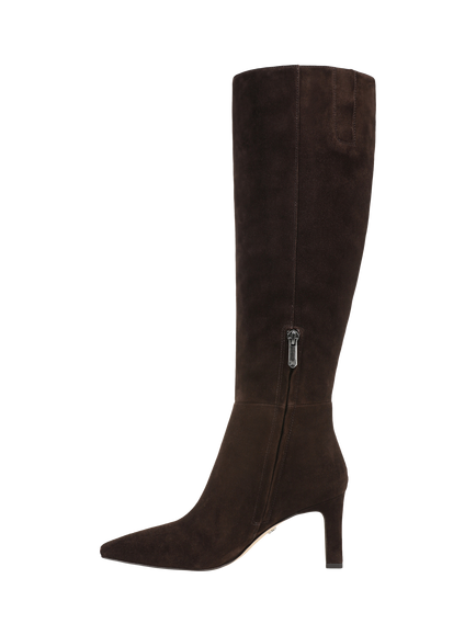 Sam Edelman Sylvia Suede Knee High Boots, Chocolate Brown - view 2, Chocolate Brown