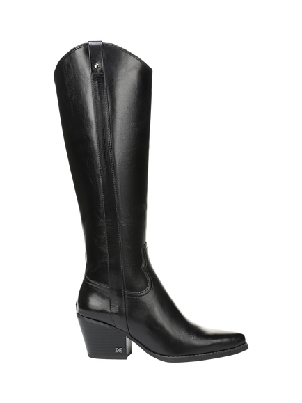 Sam Edelman Wyatt Leather Knee High Boots, Black, Black
