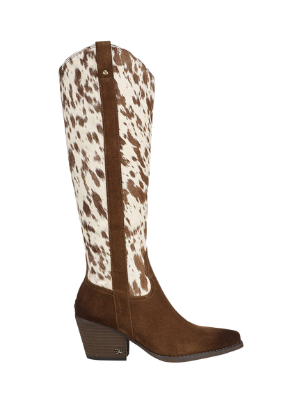 Sam Edelman Wyatt Western Knee High Boots, Warm Nutmeg/Taupe, Warm Nutmeg/Taupe