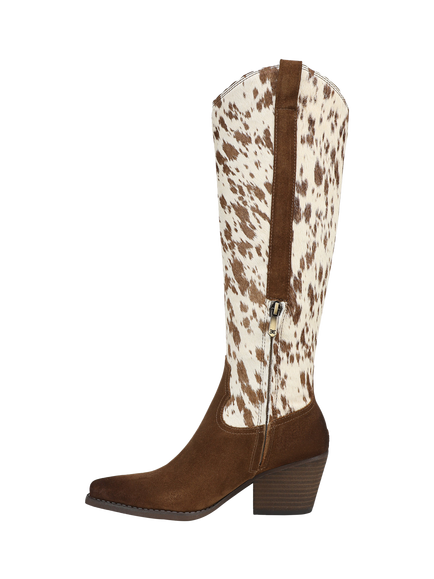 Sam Edelman Wyatt Western Knee High Boots, Warm Nutmeg/Taupe - view 2, Warm Nutmeg/Taupe
