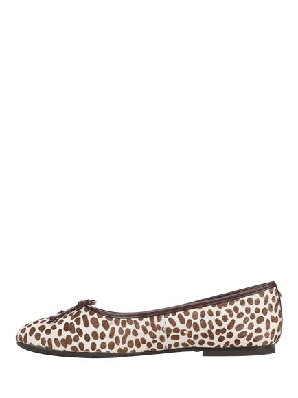Sam Edelman Alie Animal Print Leather Ballerina Pumps, Multi - view 2, Multi