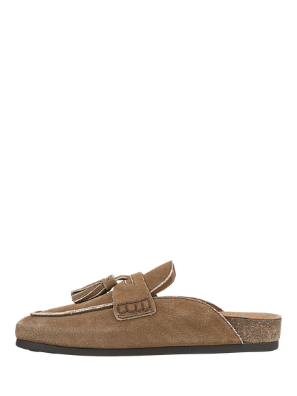 Sam Edelman Astrid Suede Mule Clogs, Light Terra Toffee - view 2, Light Terra Toffee