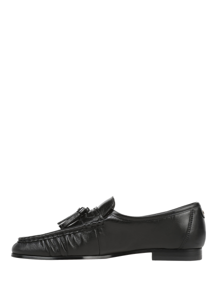 Sam Edelman Lana Leather Tassel Loafers, Black - view 2, Black