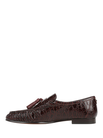 Sam Edelman Lana Leather Tassel Loafers, Merlot - view 2, Merlot