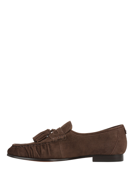 Sam Edelman Lana Suede Tassel Loafers, Mustang Brown - view 2, Mustang Brown