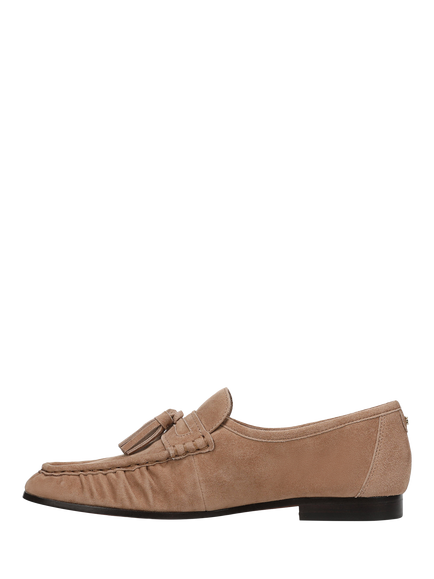 Sam Edelman Lana Suede Tassel Loafers, Truffle Brown - view 2, Truffle Brown